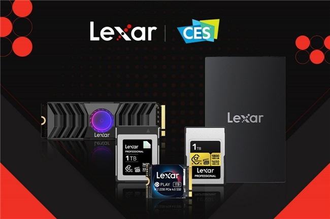 Lexar雷克沙参展CES2024，与慧荣科技合作新品展示高端存储新范式